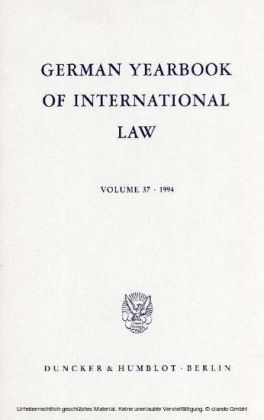 German Yearbook of International Law / Jahrbuch für Internationales Recht.