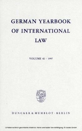 German Yearbook of International Law / Jahrbuch für Internationales Recht.