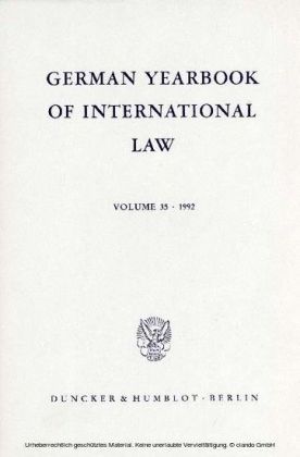 German Yearbook of International Law / Jahrbuch für Internationales Recht.