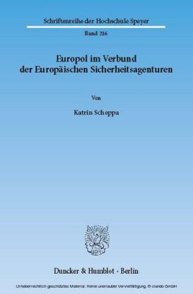 Europol im Verbund der Europäischen Sicherheitsagenturen.