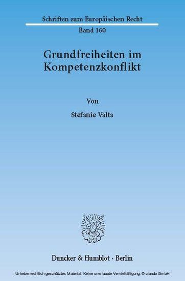 Grundfreiheiten im Kompetenzkonflikt. main product photo