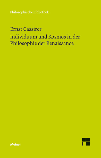 Individuum und Kosmos in der Philosophie der Renaissance main product photo