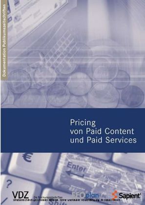 Pricing von Paid Content und Paid Services (VDZ) main product photo