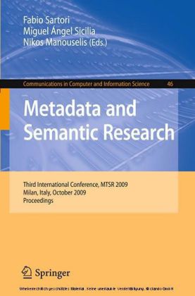 Metadata and Semantic Research main product photo