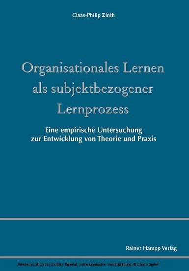 Organisationales Lernen als subjektbezogener Lernprozess main product photo