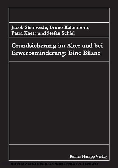 Grundsicherung im Alter und bei Erwerbsminderung: Eine Bilanz main product photo