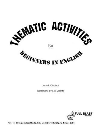 More Thematic Activities for Beginners in English main product photo