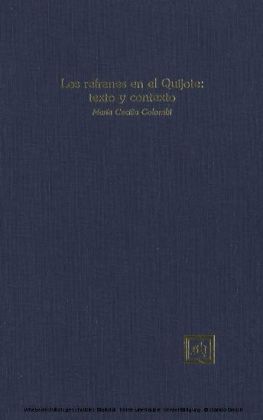 Los refranes en el Quijote: texto y contexto