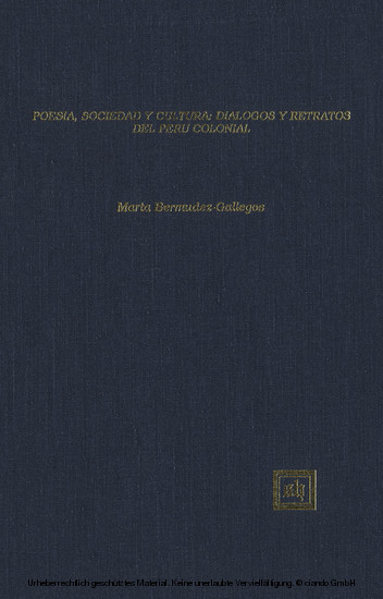 Poesía, Sociedad y Cultura: Diálogos y Retratos del Perú Colonial main product photo
