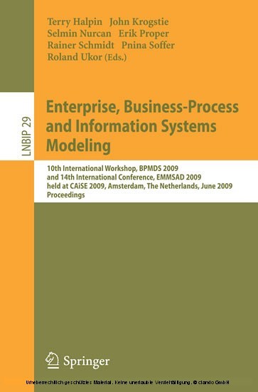 Enterprise, Business-Process and Information Systems Modeling main product photo