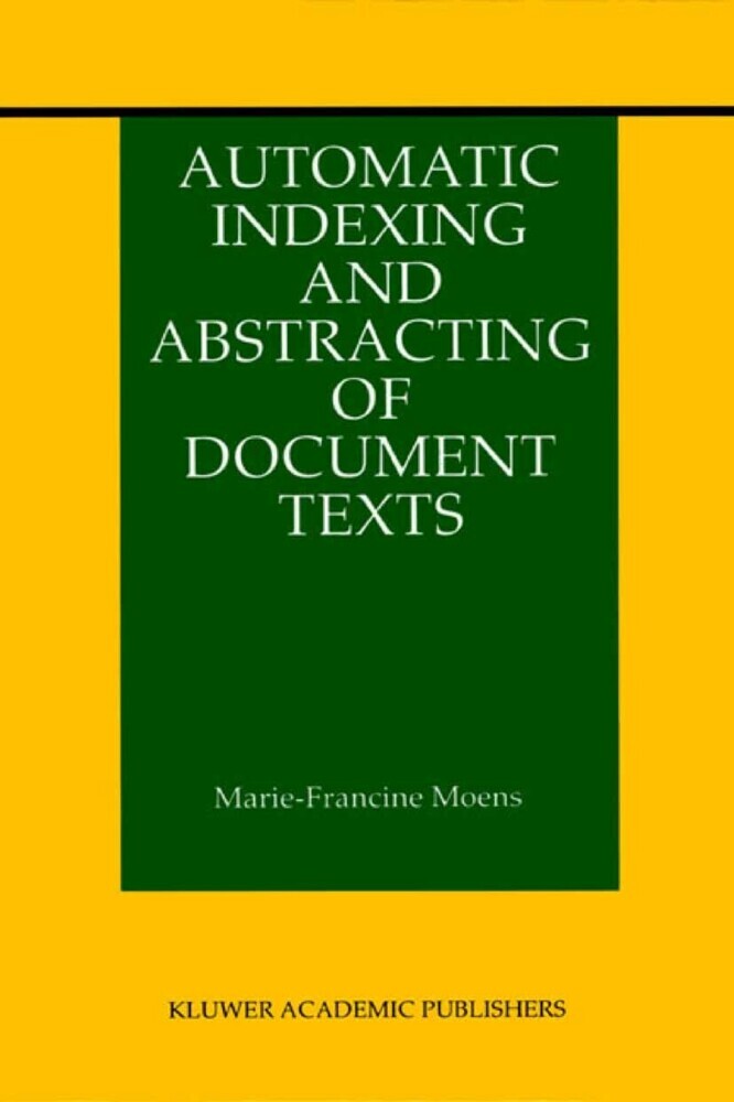 Automatic Indexing and Abstracting of Document Texts main product photo