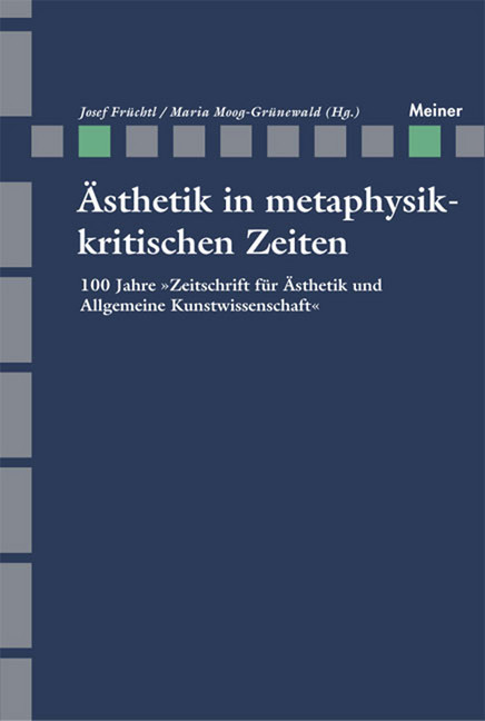 Ästhetik in metaphysikkritischen Zeiten main product photo