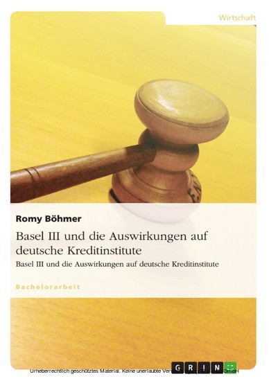Basel III und die Auswirkungen auf deutsche Kreditinstitute main product photo
