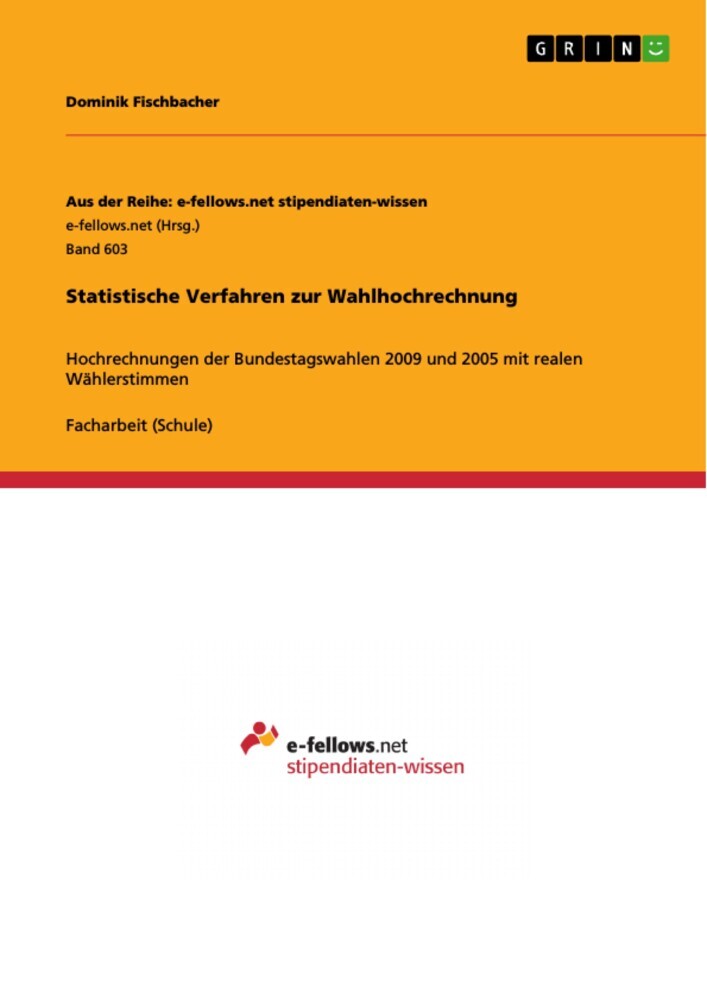 Statistische Verfahren zur Wahlhochrechnung main product photo