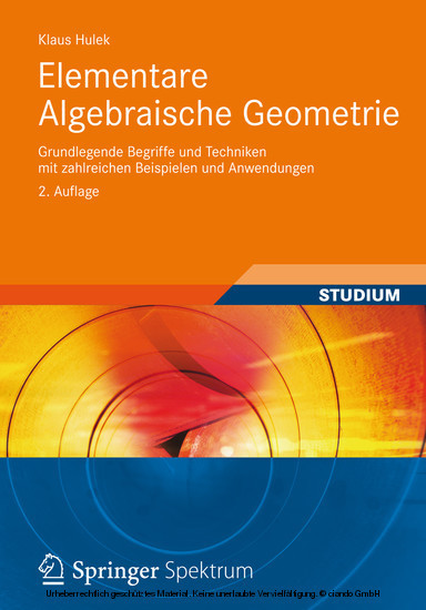 Elementare Algebraische Geometrie main product photo