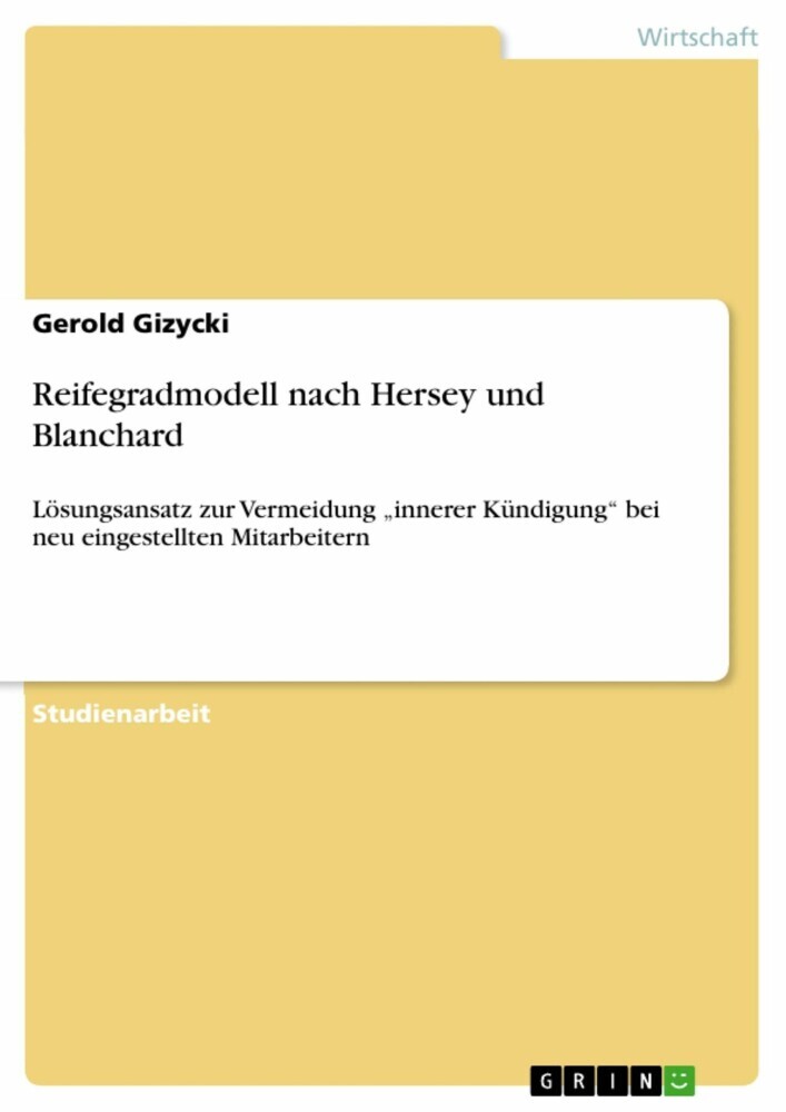Reifegradmodell nach Hersey und Blanchard main product photo