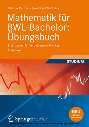 Mathematik für BWL-Bachelor: Übungsbuch