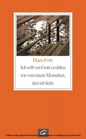 Ich will von Gott erzählen wie von einem Menschen, den ich liebe main product photo