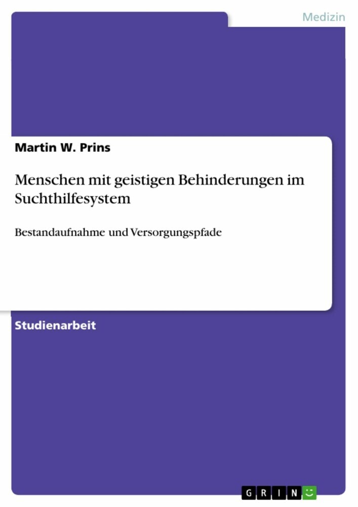 Menschen mit geistigen Behinderungen im Suchthilfesystem main product photo
