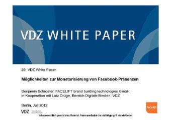 Möglichkeiten zur Monetarisierung von Facebook-Präsenzen