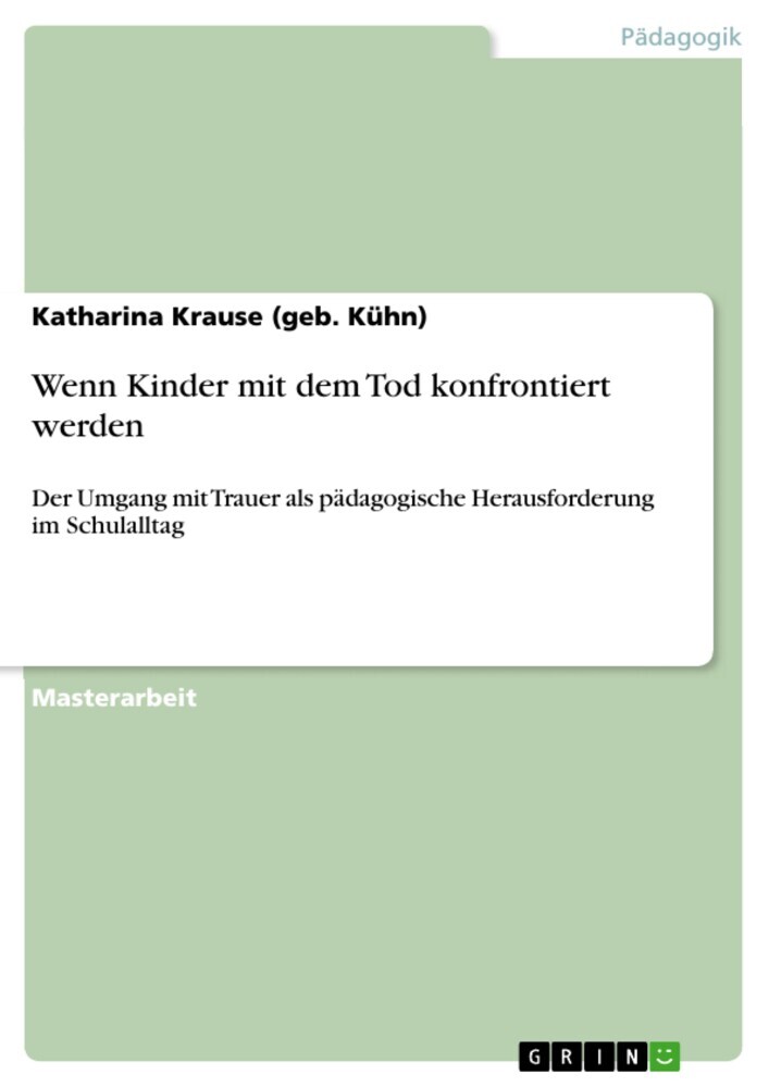 Wenn Kinder mit dem Tod konfrontiert werden main product photo