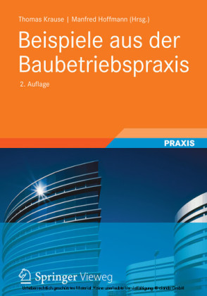 Beispiele aus der Baubetriebspraxis main product photo
