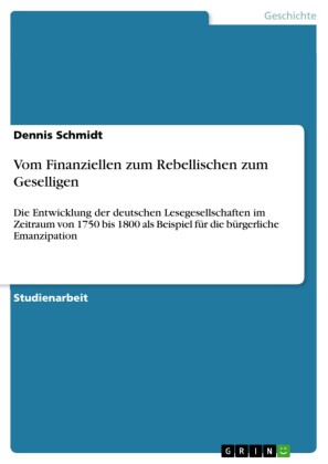 Vom Finanziellen zum Rebellischen zum Geselligen