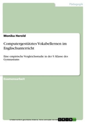 Computergestütztes Vokabellernen im Englischunterricht