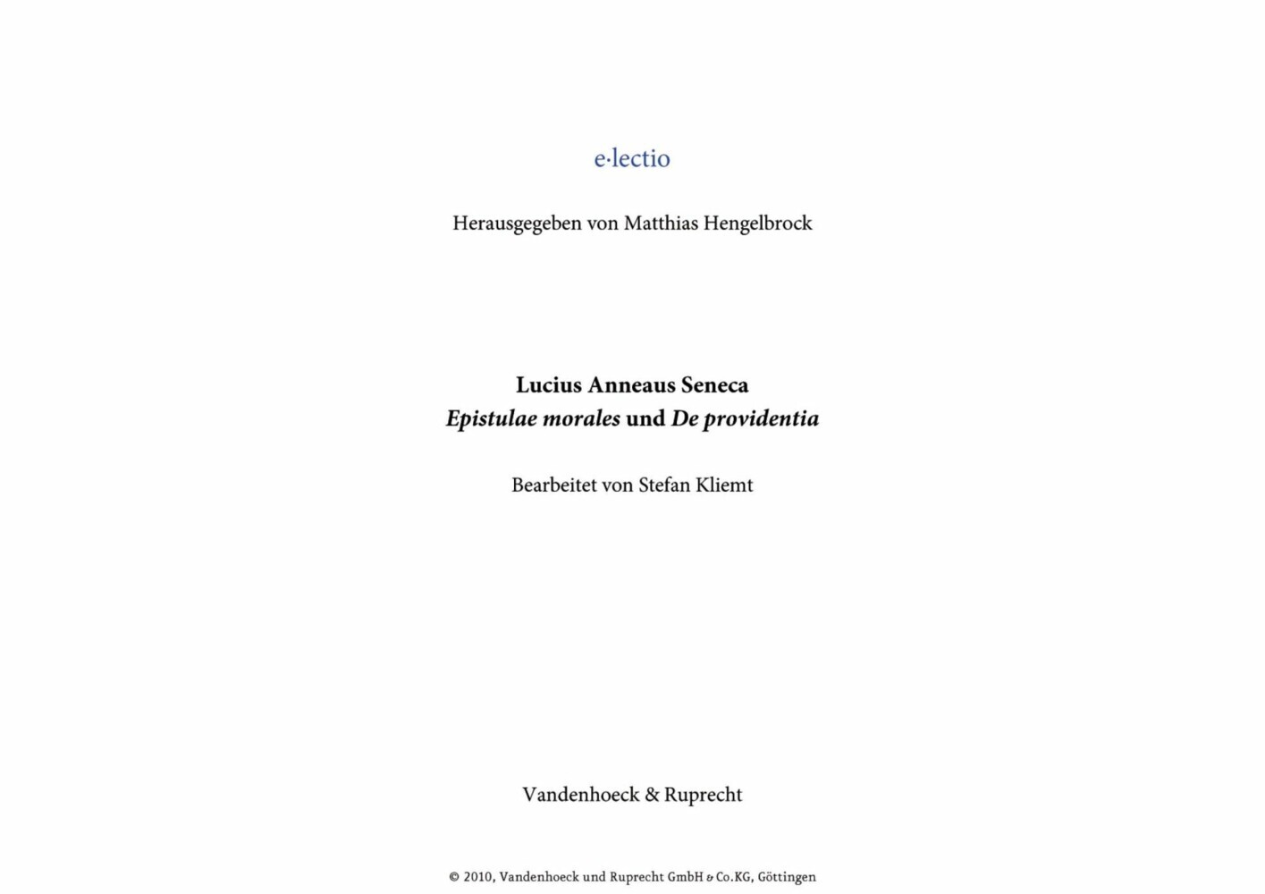 Seneca, Epistulae morales main product photo