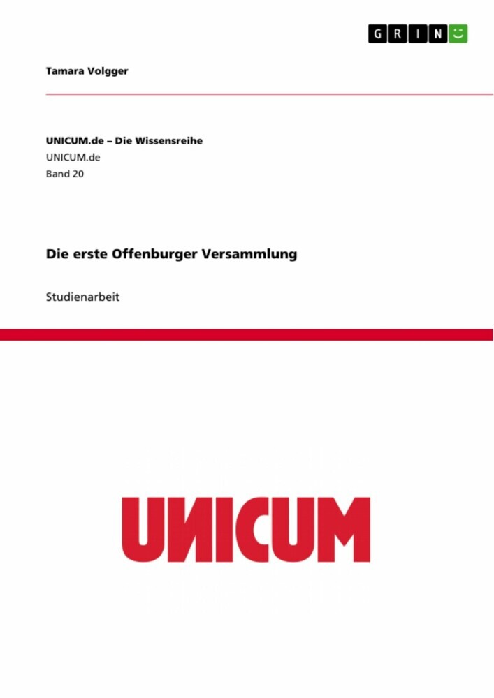 Die erste Offenburger Versammlung main product photo