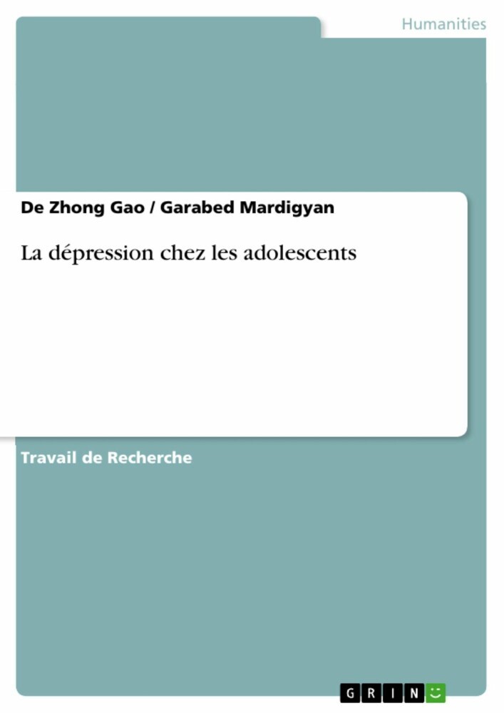 La dépression chez les adolescents main product photo