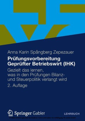 Prüfungsvorbereitung Geprüfter Betriebswirt (IHK)
