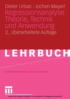 Regressionsanalyse: Theorie, Technik und Anwendung.