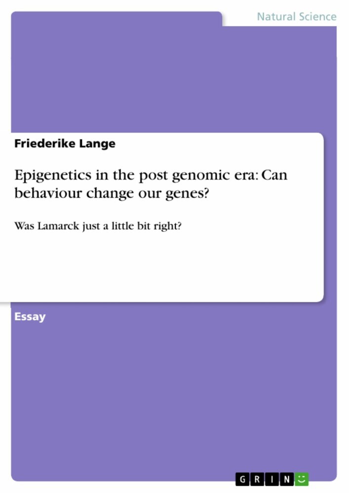 Epigenetics in the post genomic era: Can behaviour change our genes? main product photo