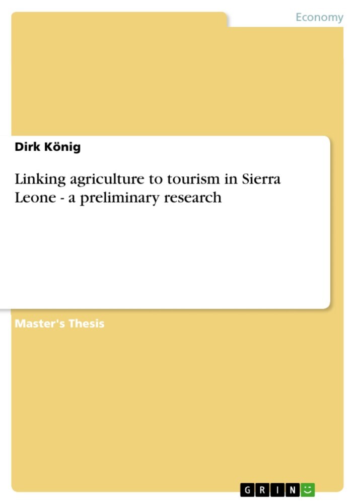 Linking agriculture to tourism in Sierra Leone - a preliminary research main product photo