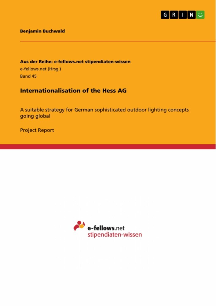 Internationalisation of the Hess AG main product photo