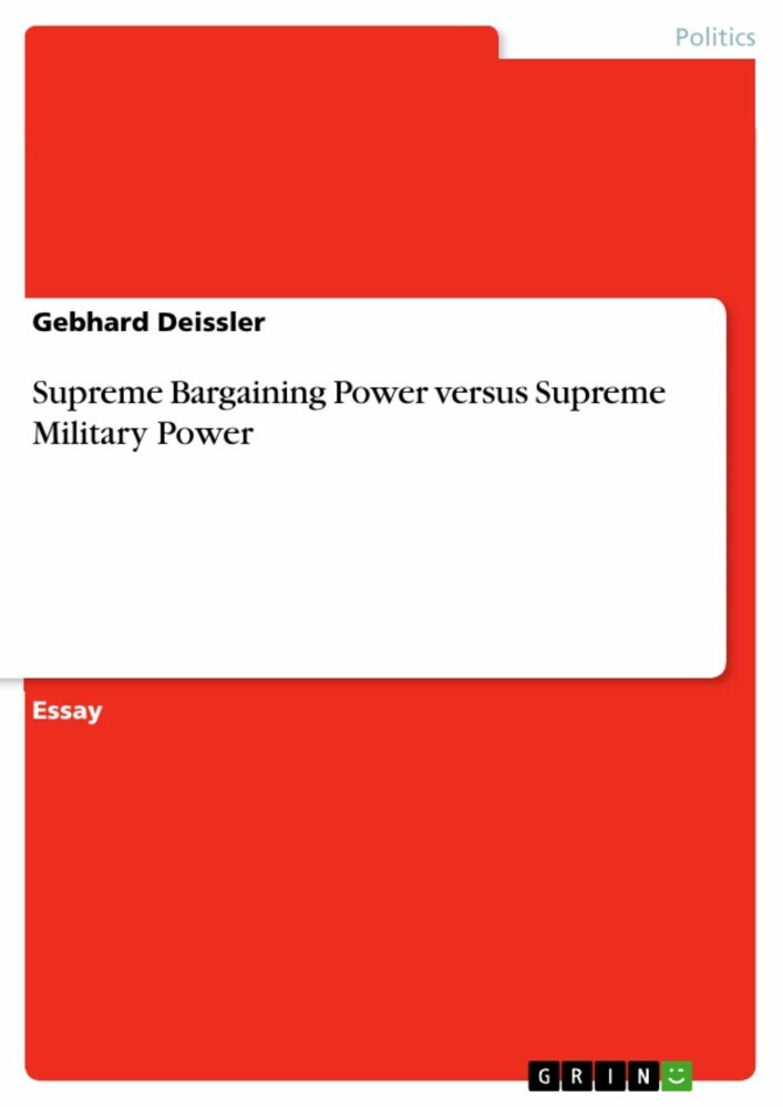 Supreme Bargaining Power versus Supreme Military Power main product photo