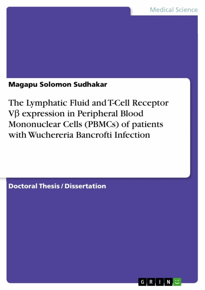 The Lymphatic Fluid and T-Cell Receptor V? expression in Peripheral Blood Mononuclear Cells (PBMCs) of patients with Wuchereria Bancrofti Infection main product photo