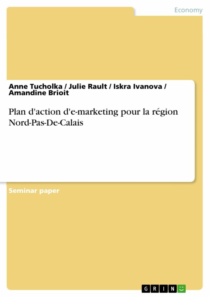 Plan d'action d'e-marketing pour la région Nord-Pas-De-Calais main product photo