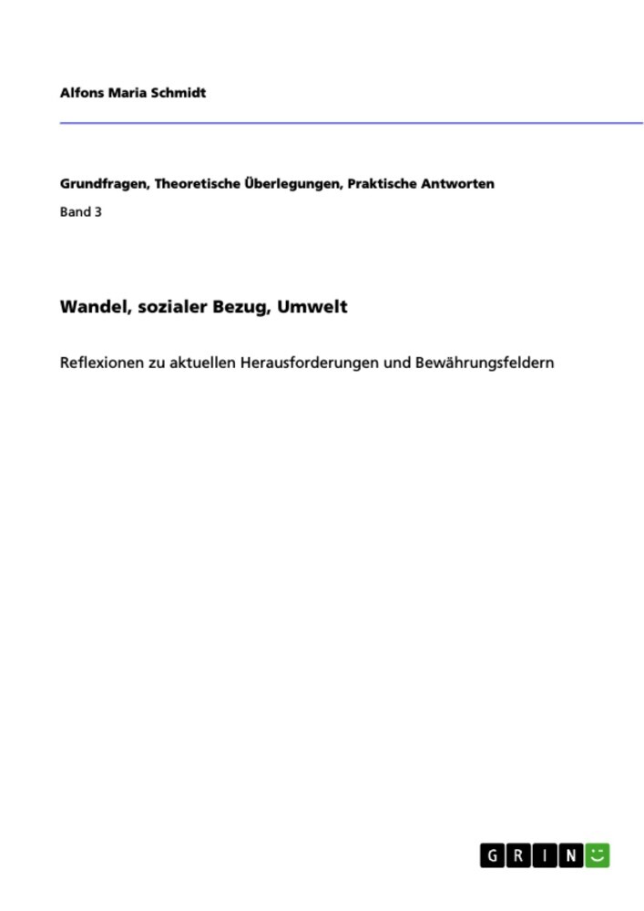 Wandel, sozialer Bezug, Umwelt main product photo