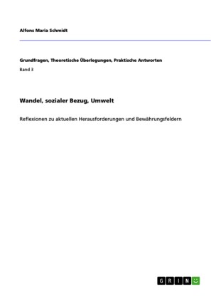 Wandel, sozialer Bezug, Umwelt
