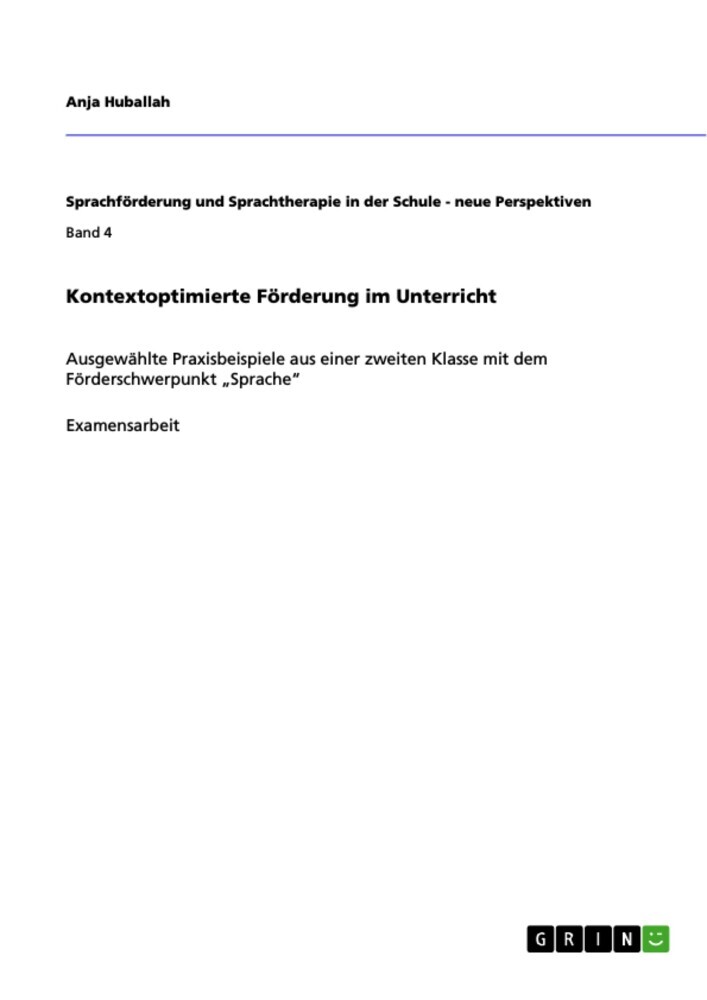 Kontextoptimierte Förderung im Unterricht main product photo