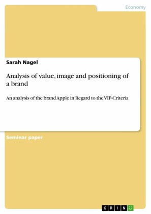 Analysis of value, image and positioning of a brand