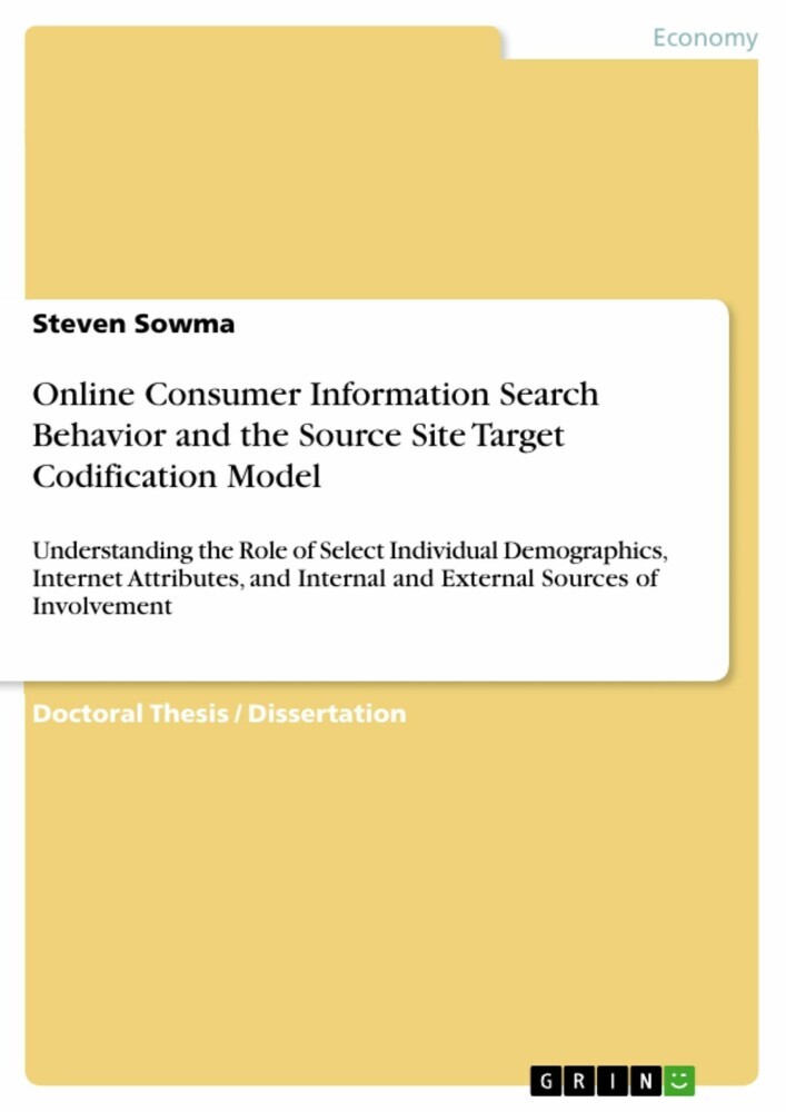 Online Consumer Information Search Behavior and the Source Site Target Codification Model main product photo