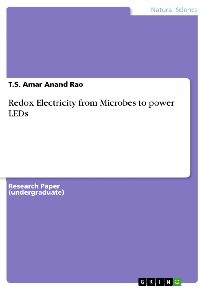 Redox Electricity from Microbes to power LEDs main product photo