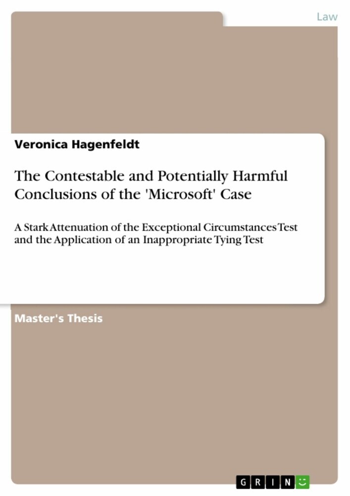 The Contestable and Potentially Harmful Conclusions of the 'Microsoft' Case main product photo
