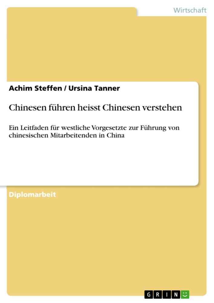 Chinesen führen heisst Chinesen verstehen main product photo
