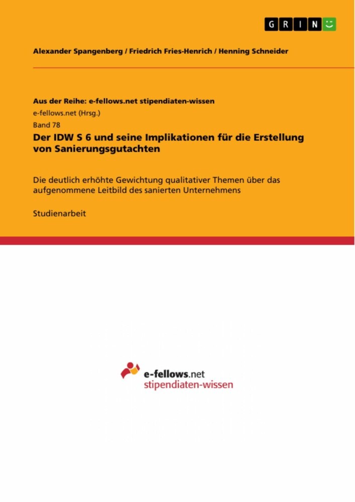 Der IDW S 6 und seine Implikationen für die Erstellung von Sanierungsgutachten main product photo