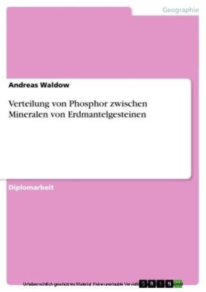 Verteilung von Phosphor zwischen Mineralen von Erdmantelgesteinen