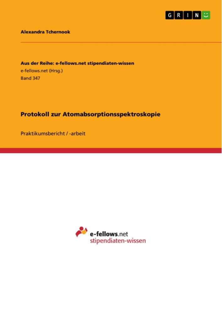 Protokoll zur Atomabsorptionsspektroskopie main product photo